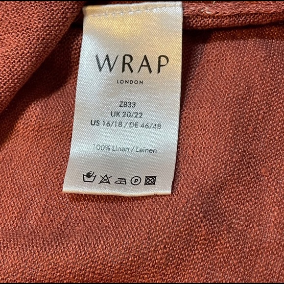 Wrap London Knit Linen Hoodie Chili - Picture 7 of 9